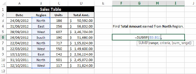 Nhập tham số Range trên Excel
