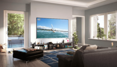 Tivi màn hình lớn góp phần nâng tầm không gian sống của bạn